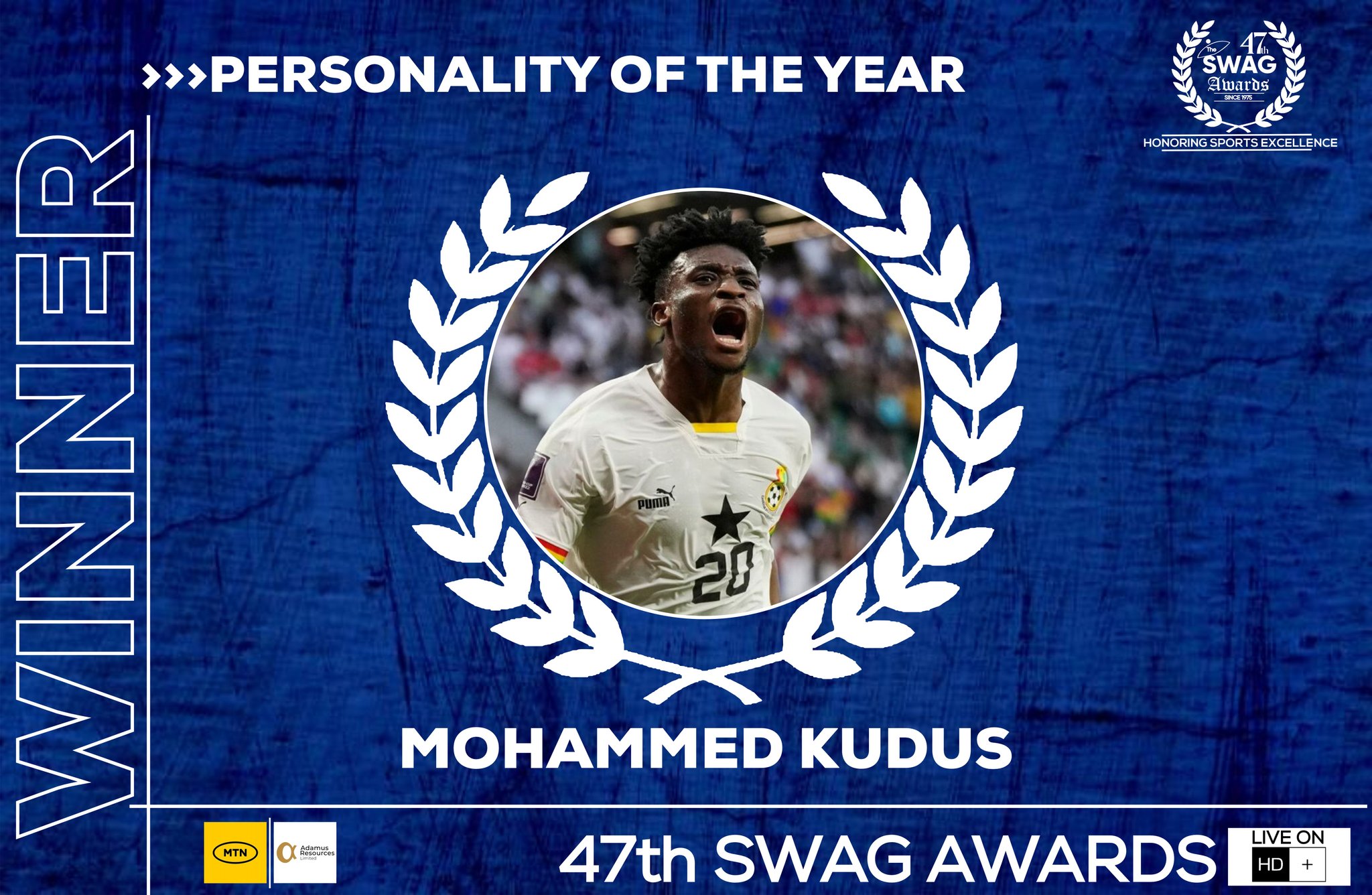 2022 SWAG Awards: Mohammed Kudus wins at the 47th SWAG Awards. Here Is The Full List Of Winners