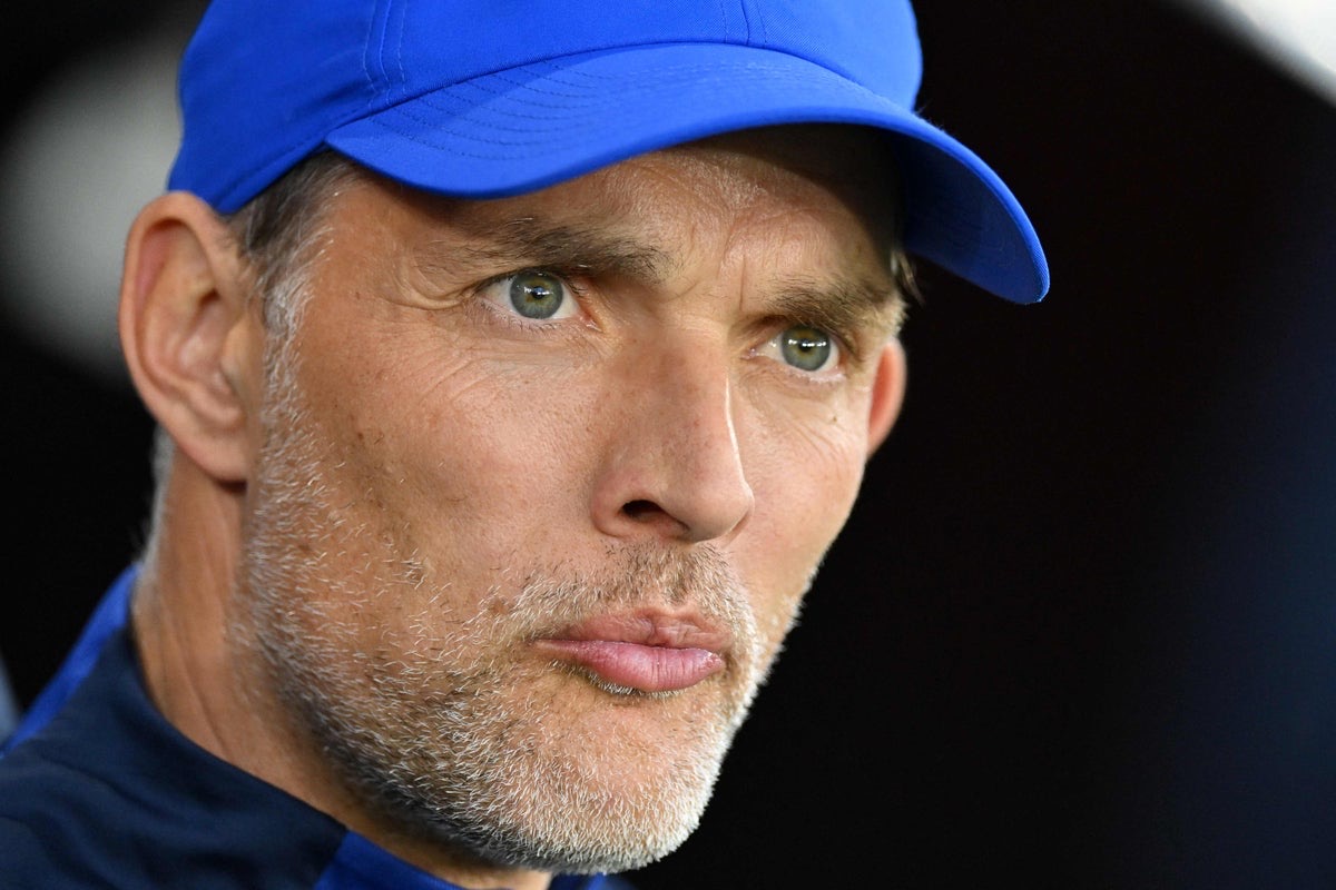 Thomas Tuchel reacts after hearing Graham Potter has been sacked by Chelsea