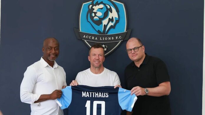 LOTHAR MATTHÄUS, OLIVER KÖNIG AND EX-BLACK STAR PLAYER, FRANK ACHEAMPONG PARTNERS TO ACQUIRE ACCRA LIONS FOOTBALL CLUB.