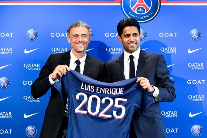 LUIS ENRIQUE UNVEILED AS NEW MANAGER OF PSG