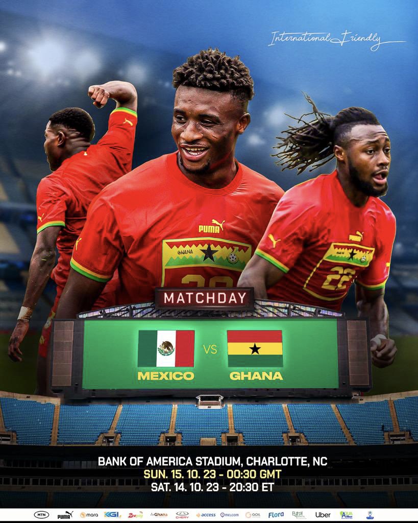 Ghana set to take on Mexico in friendly encounter