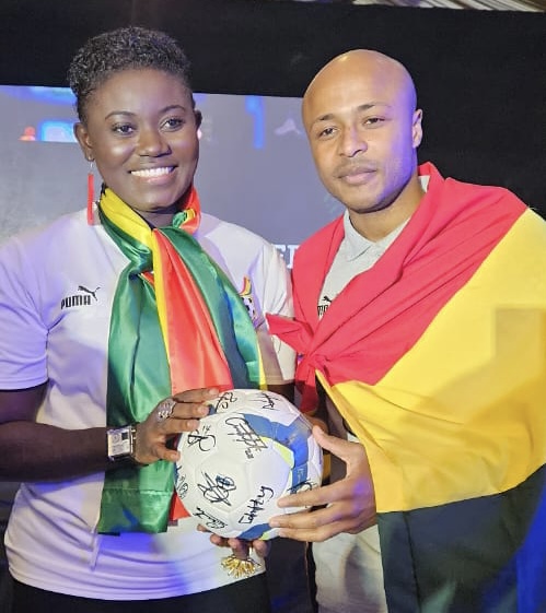 Afua Asantewaa sings national Anthem for Black stars as President bids team farewell