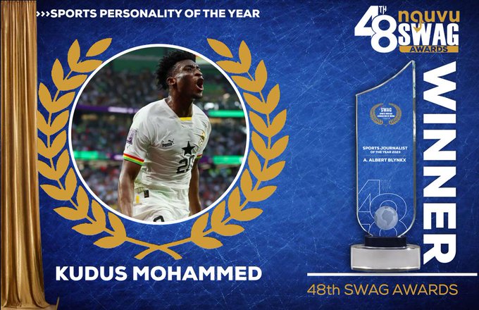 Mohammed Kudus wins Personality of the Year